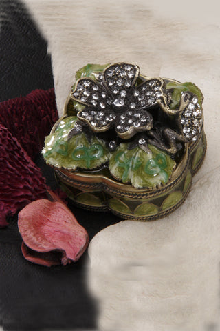 Frog & Floral Trinket Box