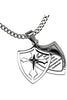 Necklace-2 Pc Shield Cross-Man Of God (1 Tim 6:11)