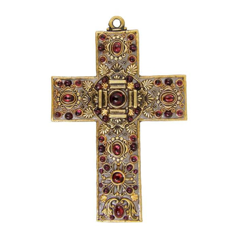 Garnet Gemstone Wall Cross