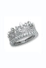 Sterling Silver CZ Crown Ring (Sizes 6 to 8)