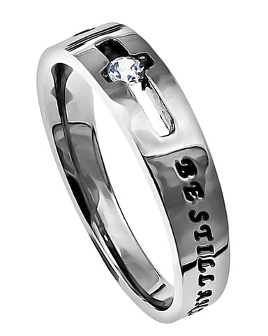 Solitaire Ring "Be Still"