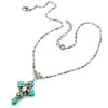 Turquoise Cross of Calais Necklace
