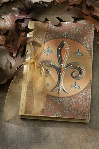 Fleur De Lis Jeweled Journal with Crystals RETIRED
