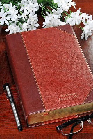 ESV Study Bible -Brown/Cordovan Portfolio Design
