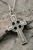 Sterling Silver Celtic Cross Pendant 28x20 MM