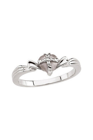 Sterling Silver The Gift Wrapped Heart® Purity Ring