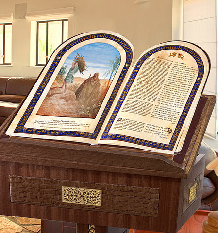 Illustrated Torah-Burgundy Bonded Leather