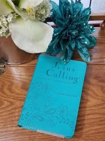 Jesus Calling Devotional Compact -Teal Edition ~ WAS 19.99 NOW