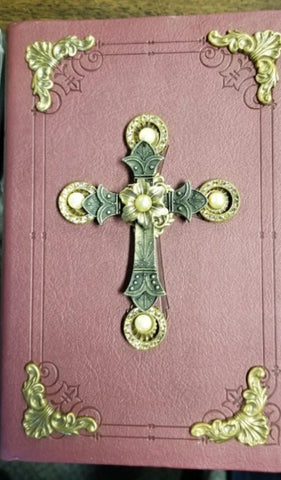 NIV Jeweled Compact Bible Burgundy