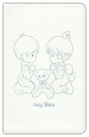 NRSV Precious Moments Bible, Catholic Edition (Comfort Print)-White Leathersoft