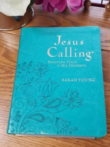 Jesus Calling Devotional Large Print Edition - Turquoise Limited Quantities available