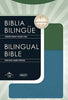 Spanish RVR 1960-NKJV, Piel Italiana Azul y Verde (RVR 1960-NKJV Bilingual Bible, Leathersoft Blue & Green)