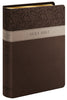 KJV Large Print Wide Margin Reference Bible-Brown