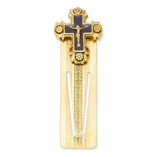 Gold-tone Crucifix Small Bookmark