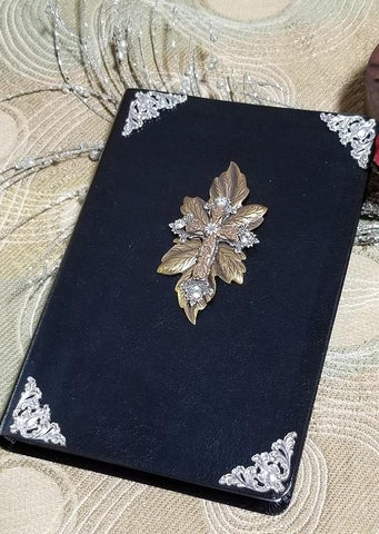 NIV Walk in the Woods Bonded Leather Jeweled Bible - Black