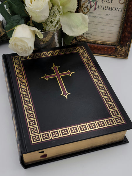 Catholic NABRE Signature Edition Large Print Family Bible - Black