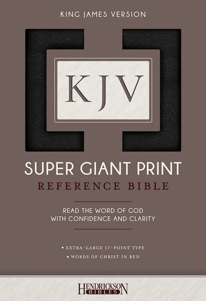 KJV Reference Bible Super Giant Print Black