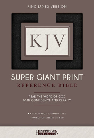 KJV Reference Bible Super Giant Print Black