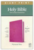 NLT Giant-Print Personal-Size Bible, Filament Enabled Edition--soft leather-look, peony/pink