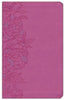 NLT Giant-Print Personal-Size Bible, Filament Enabled Edition--soft leather-look, peony/pink