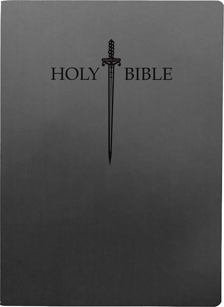 KJVER Sword Large Print Holy Bible, Imitiation Leather, Black - INDEXED