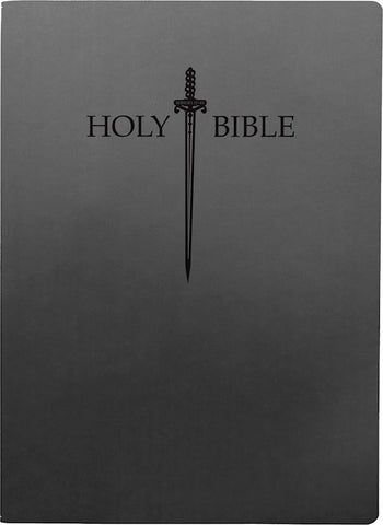 KJVER Sword Large Print Holy Bible, Imitiation Leather, Black - INDEXED