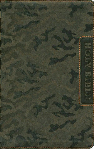NIV Boys' Bible-soft leather-look, brown camo Indexed