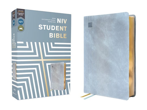NIV Student Bible (Comfort Print)-Teal Leathersoft