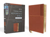 NIV Thinline Reference Bible/Large Print (Comfort Print)-Brown Leathersoft