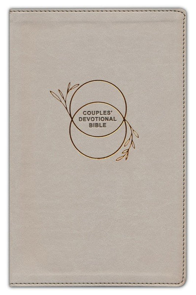 NIV Couples' Devotional Bible (Comfort Print)-Stone Leathersoft