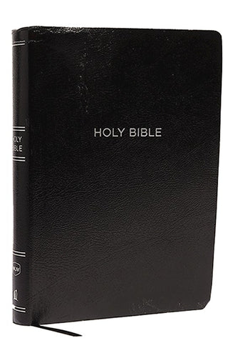 NKJV Super Giant Print Reference Bible (Comfort Print)-Black Leather-Look Holy Bible, New King James Version