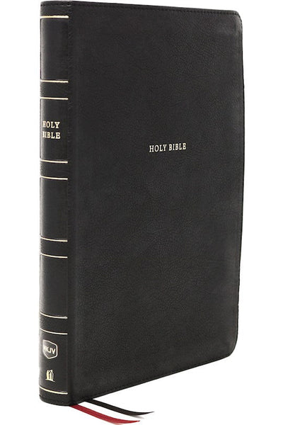NKJV Center-Column Giant Print Reference Bible (Comfort Print)-Black Leathersoft Holy Bible, New King James Version