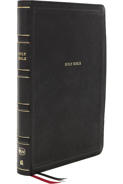 KJV Center-Column Giant Print Deluxe Reference Bible (Comfort Print)-Black Leathersoft Holy Bible, New King James Version