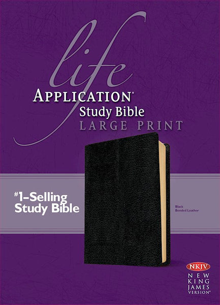 NKJV Life Application Study Bible 3rd edition, Large Print Black Bonded Leather