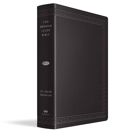 NKJV Jeremiah Study Bible/Large Print Edition-Black LeatherLuxe Indexed