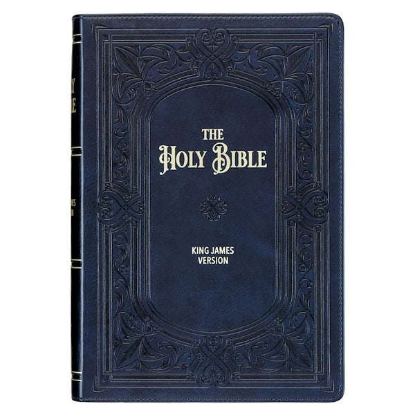 KJV Giant Print Full-Size Bible-Black LuxLeather