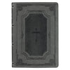 KJV Super Giant Print Bible-Black/Gray Faux Lux Leather Indexed