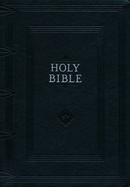 KJV Study Bible--soft leather-look, black