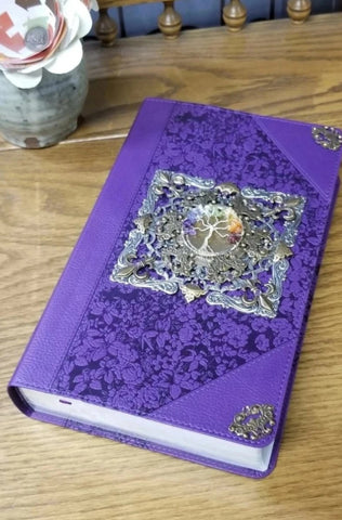 KJV Tree of Many Possibilities Purple Giant Print Bible