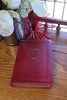 Military Compact Bible, Burgundy LeatherTouch for Marines-CSB