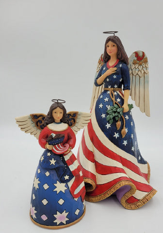 Jim Shore Heartwood Creek Patriotic Angel Figurine
