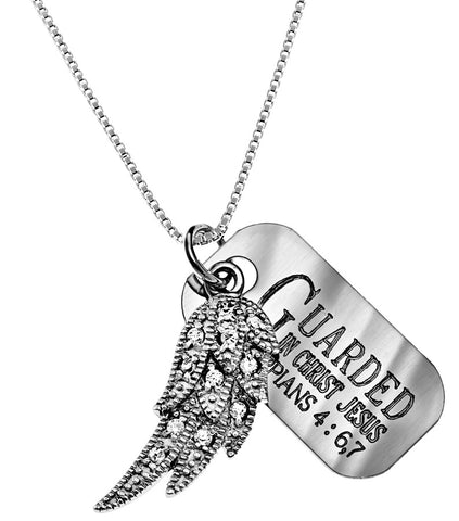 CZ Angel Wing Necklace
