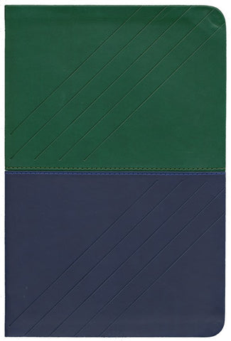 Spanish RVR 1960-NKJV, Piel Italiana Azul y Verde (RVR 1960-NKJV Bilingual Bible, Leathersoft Blue & Green)