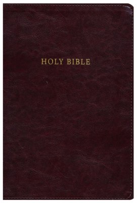 NKJV Super Giant Print Reference Bible Classic Burgundy LeatherTouch Indexed