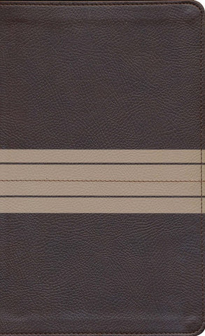 NIV Thinline Bible (Comfort Print)-Chocolate/Tan Leathersoft