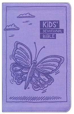 NIrV Kids Devotional Bible, Lavender Butterfly