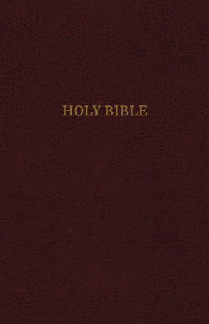 KJV Giant Print Reference/Personal Size Bible-Burgundy Bonded Leather Indexed