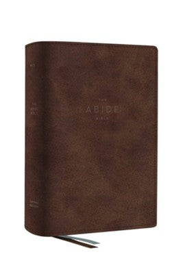 The NET Abide Bible, Comfort Print-soft leather-look, Brown
