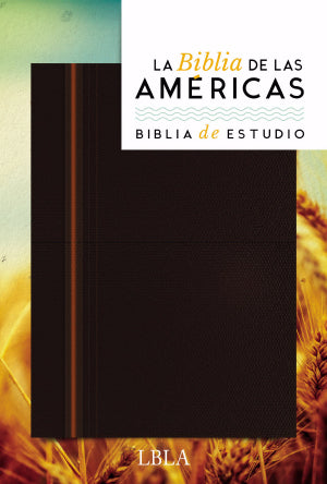 Spanish LBLA Biblia de Estudios, Piel Imit. Marrón (LBLA Study Bible Brown)