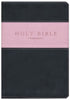 NLT Holy Bible, Giant Print TuTone- Pink/Brown Indexed